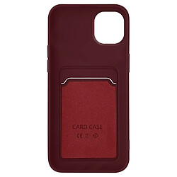 Avizar Coque iPhone 14 Plus Silicone Souple Porte-carte violet