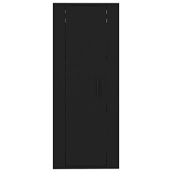 Maison Chic Meuble TV scandinave mural Banc TV suspendu pour salon - Noir 40x34,5x100 cm -MN12952 pas cher