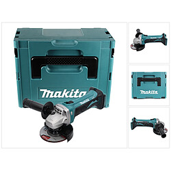 Makita DGA 452 ZJ Meuleuse d'angle sans fil 18 V 115 mm + Coffret Makpac - sans batterie, sans chargeur