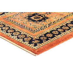 Vidal Tapis de couloir en laine 204x85 orange Kashkuli pas cher