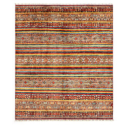 Vidal Tapis de laine 295x248 rouge Torkman