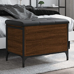 Maison Chic Banc de rangement | Meuble de rangement d'Entrée | Coffres d'Intérieur chêne marron 62x42x45 cm bois d'ingénierie -MN46892