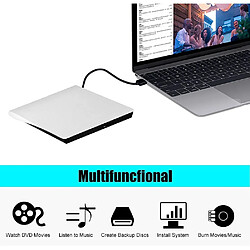 Lecteur DVD externe, lecteur CD/DVD-RW/lecteur DVD portable USB 3.0 pour ordinateurs portables pas cher