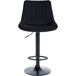 Avis Non Tabouret de bar Toni tissu noir