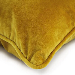 Thedecofactory VELOURS - Coussin en velours jaune 60x40