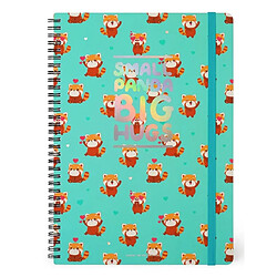 Légami cahier a lignes spirale Maxi red panda