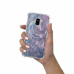 Evetane Coque Samsung Galaxy A8 2018 silicone anti-choc souple angles renforcés transparente pas cher