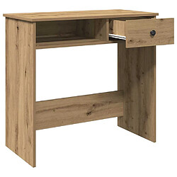 Acheter vidaXL Bureau chêne artisanal 80x40x75 cm bois d'ingénierie