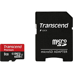 Acheter Transcend Carte Mémoire microSDXC 8 Go Classe 10 UHS-I 400x