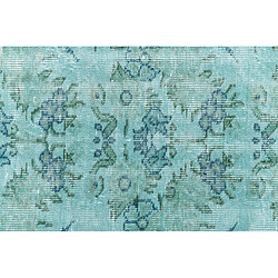 Vidal Tapis de laine 267x163 turquoise Ultra Vintage pas cher