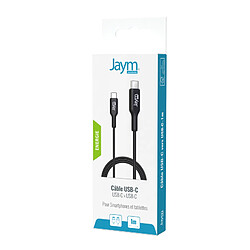 Acheter Jaym Câble de Charge et Synchronisation de donnée USB-C Vers USB-C PD 3.0 3A 1M Noir