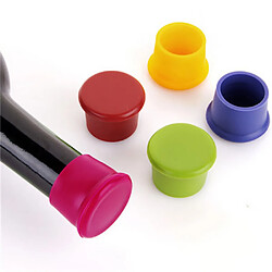 Acheter Vin De Silicone Outils De Bar Couvercle De Bouteille De Bière Bouchon Boisson Bouchon De Cuisine Verte