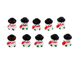 noël décorations bonhomme de neige poupée mini résine bonhomme de neige ornements gants verts