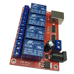 Avis Module de relais USB 4 canaux HID sans lecteur Relais USB pour commande de MCU 12V