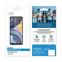 My Way Myway Verre Trempé pour Motorola G22 Anti-rayures Transparent