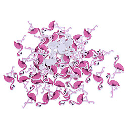 Avis 100pcs Dessin Animé Flamant Rose En Bois Boutons En Bois Faits à La Main pour La Couture de Scrapbooking