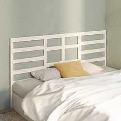 Avis Maison Chic Tête de lit scandinave,Meuble de chambre Blanc 206x4x104 cm Bois massif de pin -MN26087