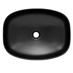 ML DESIGN MODERN LIVING Lavabo 505 x 385 x 135 mm Ovale céramique noir