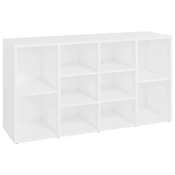 Maison Chic Banc à chaussures | Meuble de rangement à chaussures Meuble d'Entrée Blanc 103x30x54,5 cm Aggloméré -MN82984