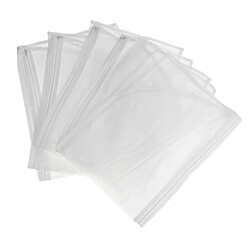 5pcs vêtements housse de protection transparente sac de rangement manteau imperméable 60x80cm