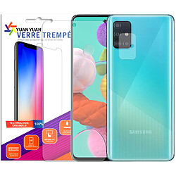 Verre trempé pour Samsung Galaxy A51 SM-A515F + Verre Trempé Camera Arrière Protecteur- Film Protection en Verre Trempé -Visiodirect -