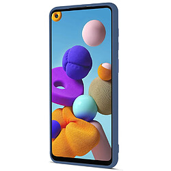 Coque en silicone anti-rayures avec porte-carte saphire pour votre Samsung Galaxy A21s