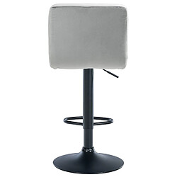 Non Tabouret de bar Peru velours noir pas cher