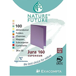 Exacompta Paquet 100 chemises nature future jura 160