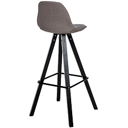 Non Tabouret de bar Corbin tissu Carré noir pas cher