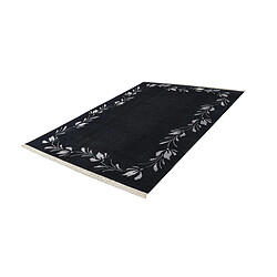 Vidal Tapis de laine 241x173 noir Darya