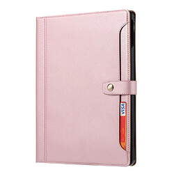 Etui en PU avec support et porte-stylo rose pour votre Apple iPad Air 4 10.9 pouces