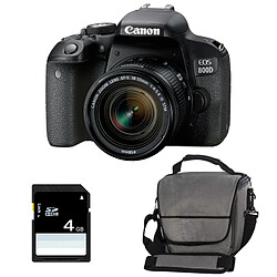 PACK CANON EOS 800D + 18-55 IS STM + Sac + SD 4Go