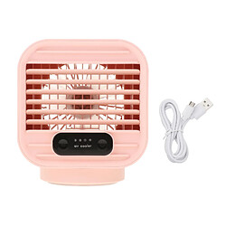 Refroidisseur D'air Ventilateur USB Mini Climatiseur Portable Refroidisseur D'air Ventilateur De Bureau Rose