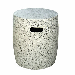 BigBuy Home Tabouret Terrazzo Noir 40 x 40 x 45 cm