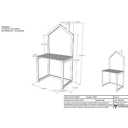 Avis VIPACK Bureau junior Dallas en bois gris