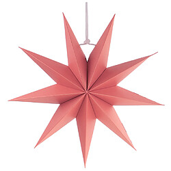 Nouveauté Papier 3D 9 Star Star Christmas Halloween Décoration Suspendue Rose