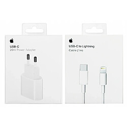 GUPBOO Chargeur IPHONE USB-C 20W + Câble Lightning 1M,JL248