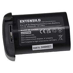 Vhbw EXTENSILO Batterie compatible avec Canon EOS 1D Mark III, 1D Mark IV, 1Ds Mark III, 1D X appareil photo, reflex numérique (3350mAh, 11,1V, Li-ion)