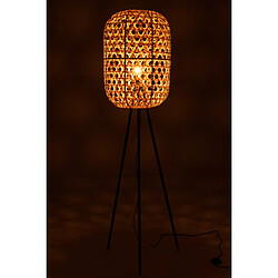 Avis Dansmamaison Lampe Trepied Ronde Bambou Metal Naturel/Noir 160 cm