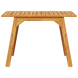 Avis vidaXL Table à manger de jardin 110x56x75 cm bois massif d'acacia