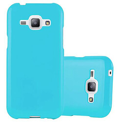 Cadorabo Coque Samsung Galaxy J1 2015 Etui en Bleu