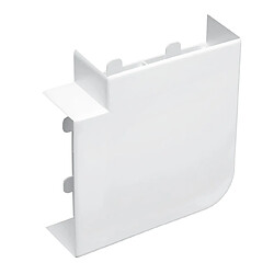 angle plat - logix - 130 x 50 - blanc artic - planet wattohm 48009