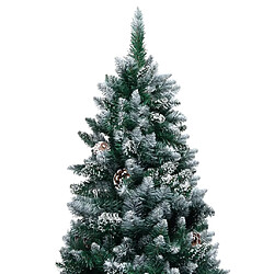 vidaXL Arbre de Noël artificiel pré-éclairé/boules pommes de pin 240cm