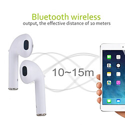 Acheter Wewoo Oreillette Bluetooth blanc pour iPad, iPhone, Galaxy, , Xiaomi, LG, HTC et autres appareils Écouteurs intra-auriculaires stéréo avec