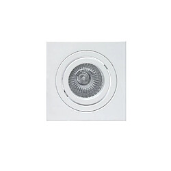 Avis Inspired Downlight encastré pivotant carré 9,2 cm 1 x GU10 Max 50W blanc mat