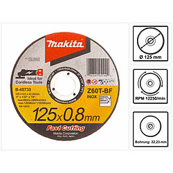 Makita Disque à tronçonner 125 x 0,8 x 22,23 mm pour INOX acier inoxydable ( B-45733 )