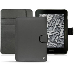 Housse cuir Amazon Kindle Voyage - Rabat portefeuille - Noir ( Nappa / Black ) - NOREVE