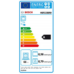 Acheter Four intégrable 66l a ecoclean inox - hbf133br0 - BOSCH