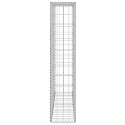 Acheter vidaXL Mur à gabion avec couvercles Acier galvanisé 80x20x100 cm