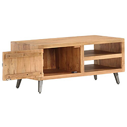 vidaXL Table basse 90x45x40 cm Bois d'acacia massif